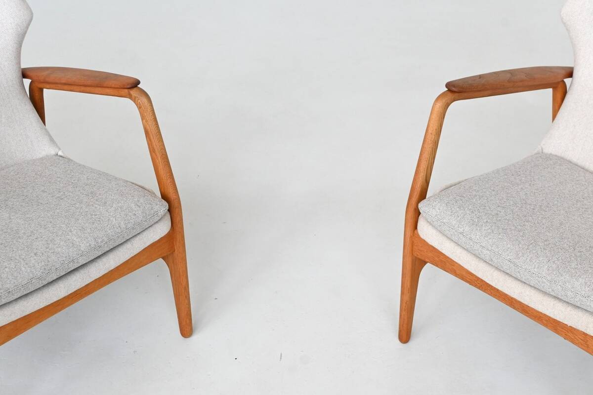 A. Madsen and H. Schubell Karen lounge chairs Bovenkamp Netherlands 1960