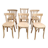 chaises bistrot anciennes sablées
