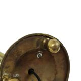 Elegant Floral Table Lamp Brass Art Nouveau Style 43cm