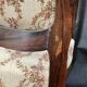 Shepherdess armchair in rosewood fleuron shell Napoleon III