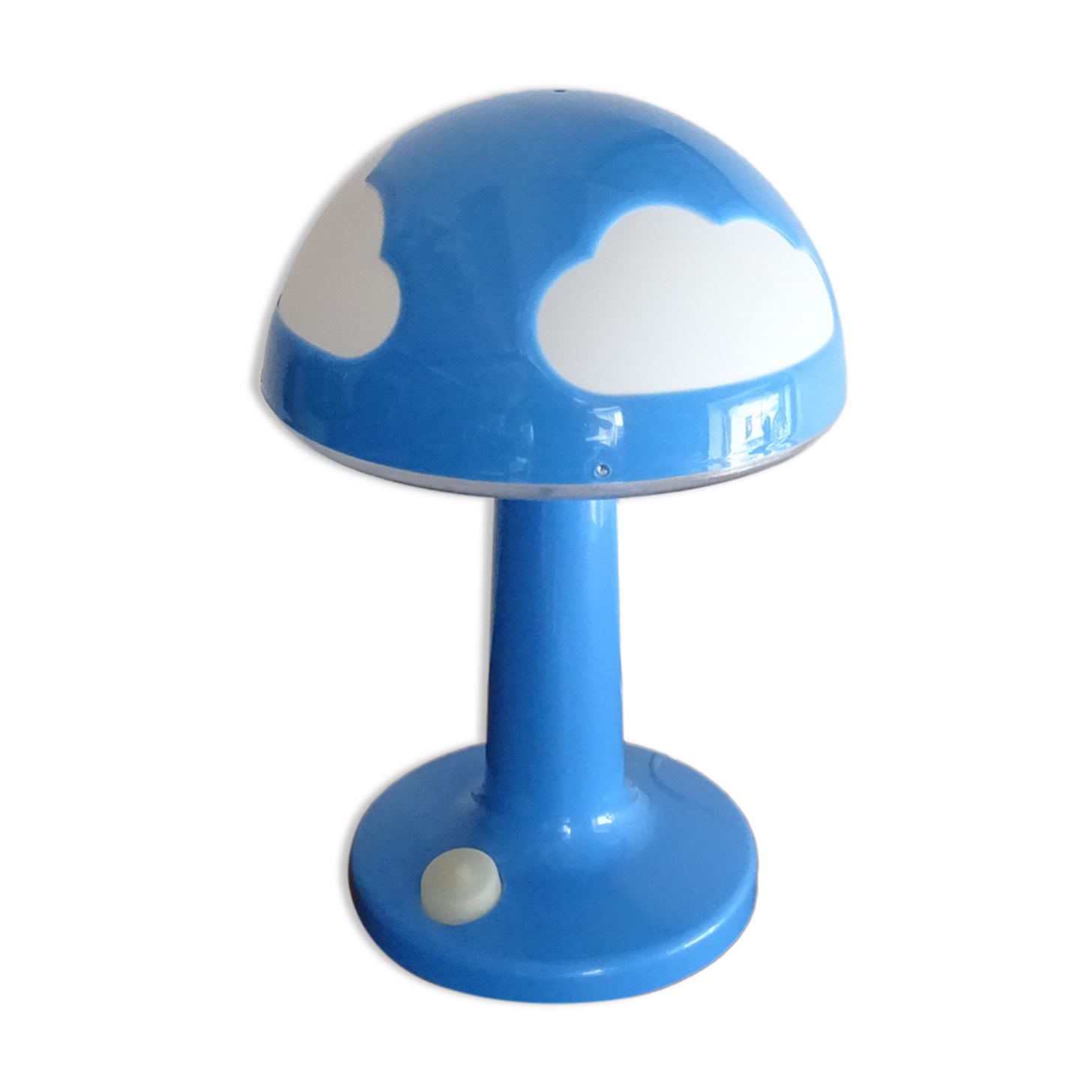 Mushroom lamp cloud IKEA Skojig blue vintage design