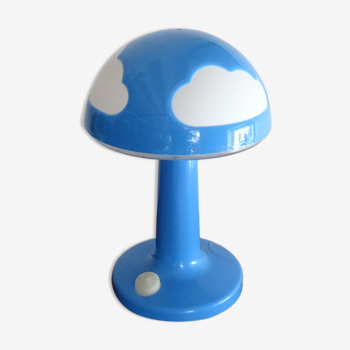 Mushroom lamp cloud IKEA Skojig blue vintage design