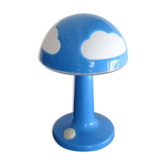 Mushroom lamp cloud IKEA Skojig blue vintage design