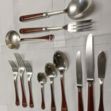 Lot 73 cutlery christofle model talisman lacquer of china color siena