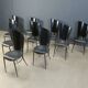Post modern wooden dining chairs, 1980s - set of 10