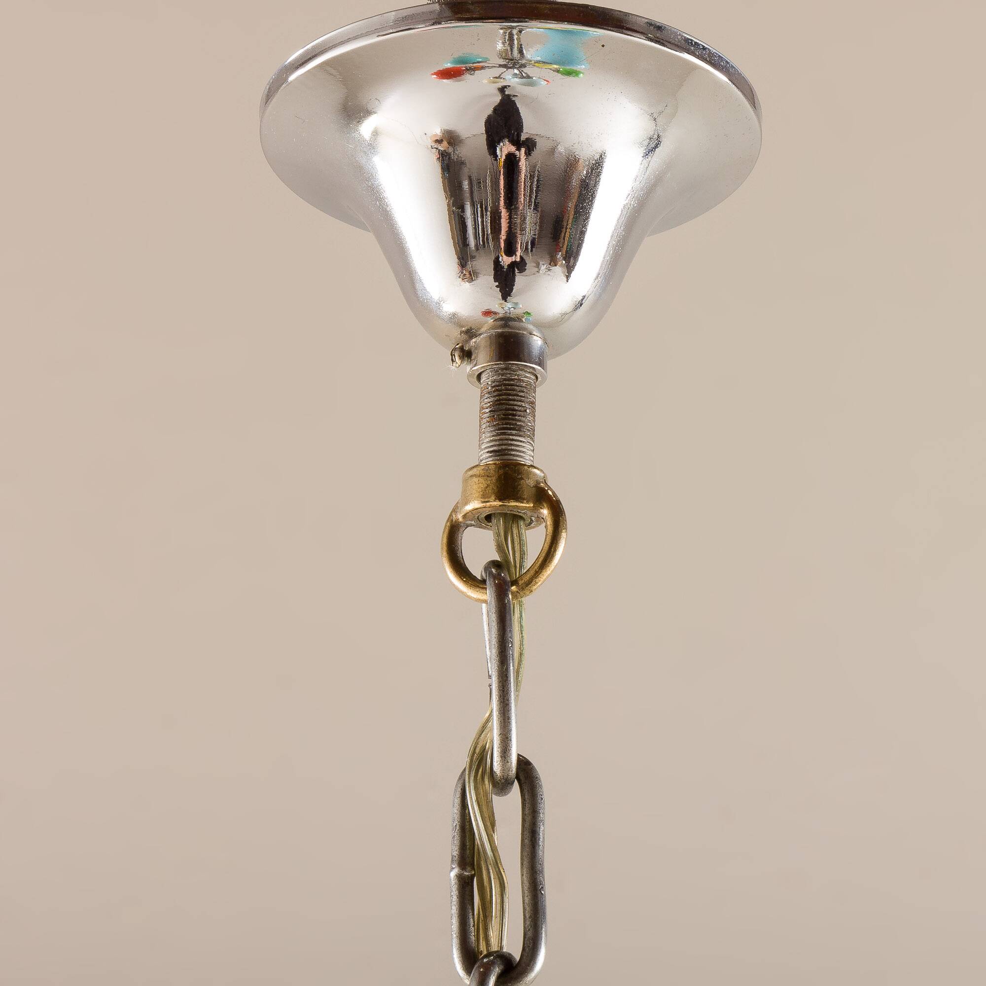 Italian Space Age colorful sputnik glass chandelier, 1970s