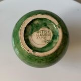 Ancien vase Aegitna Vallauris vert vintage