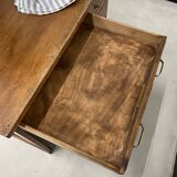 Oak and veneer counter or desk