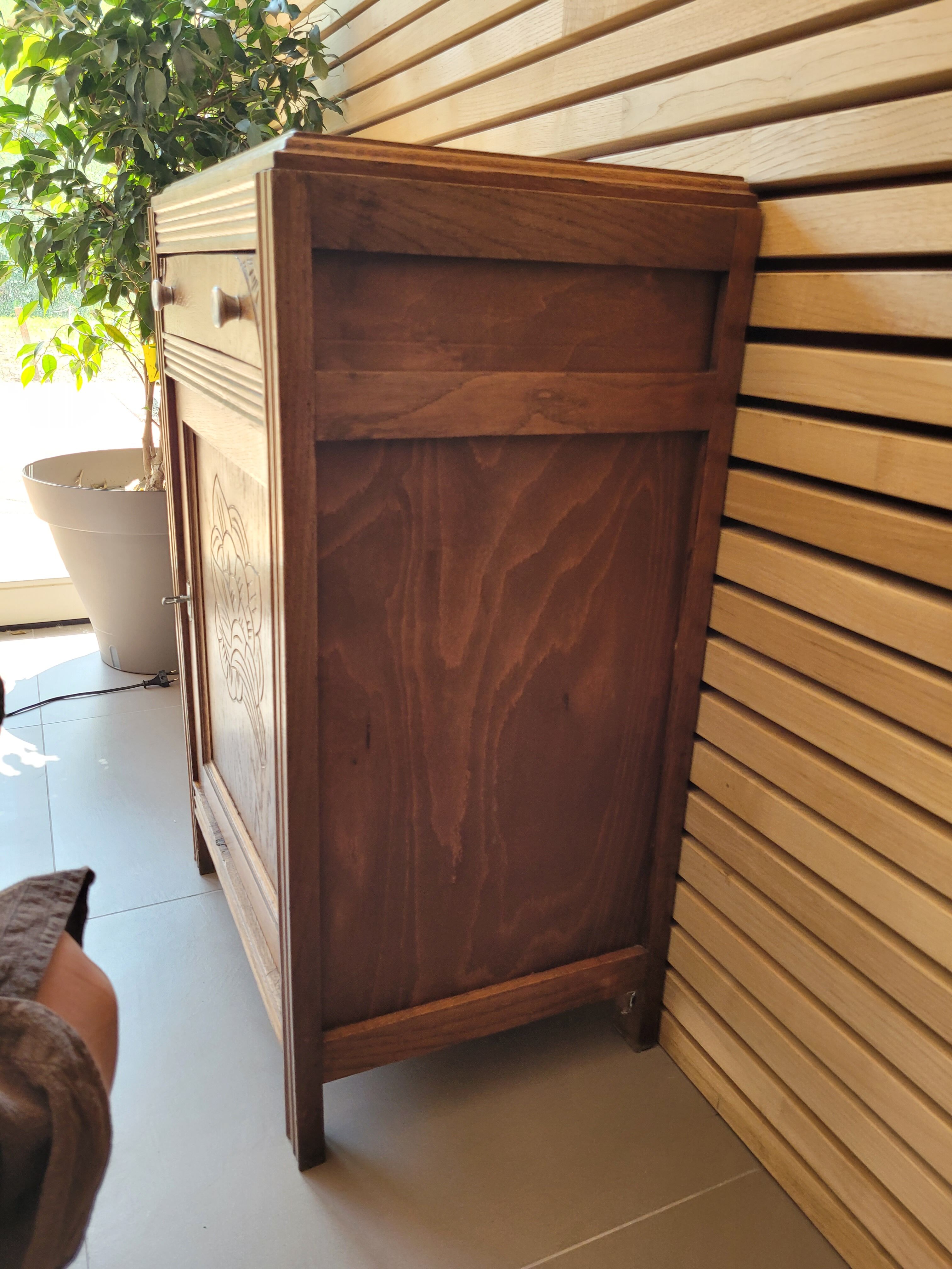 Vintage wooden jam maker