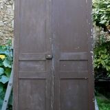 paire de grande portes en bois anciennes