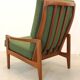 Fauteuil vintage en teck, milieu XXème