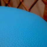 Vintage gold rattan armchair