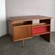 Bureau vintage en acajou, 1950, restauré