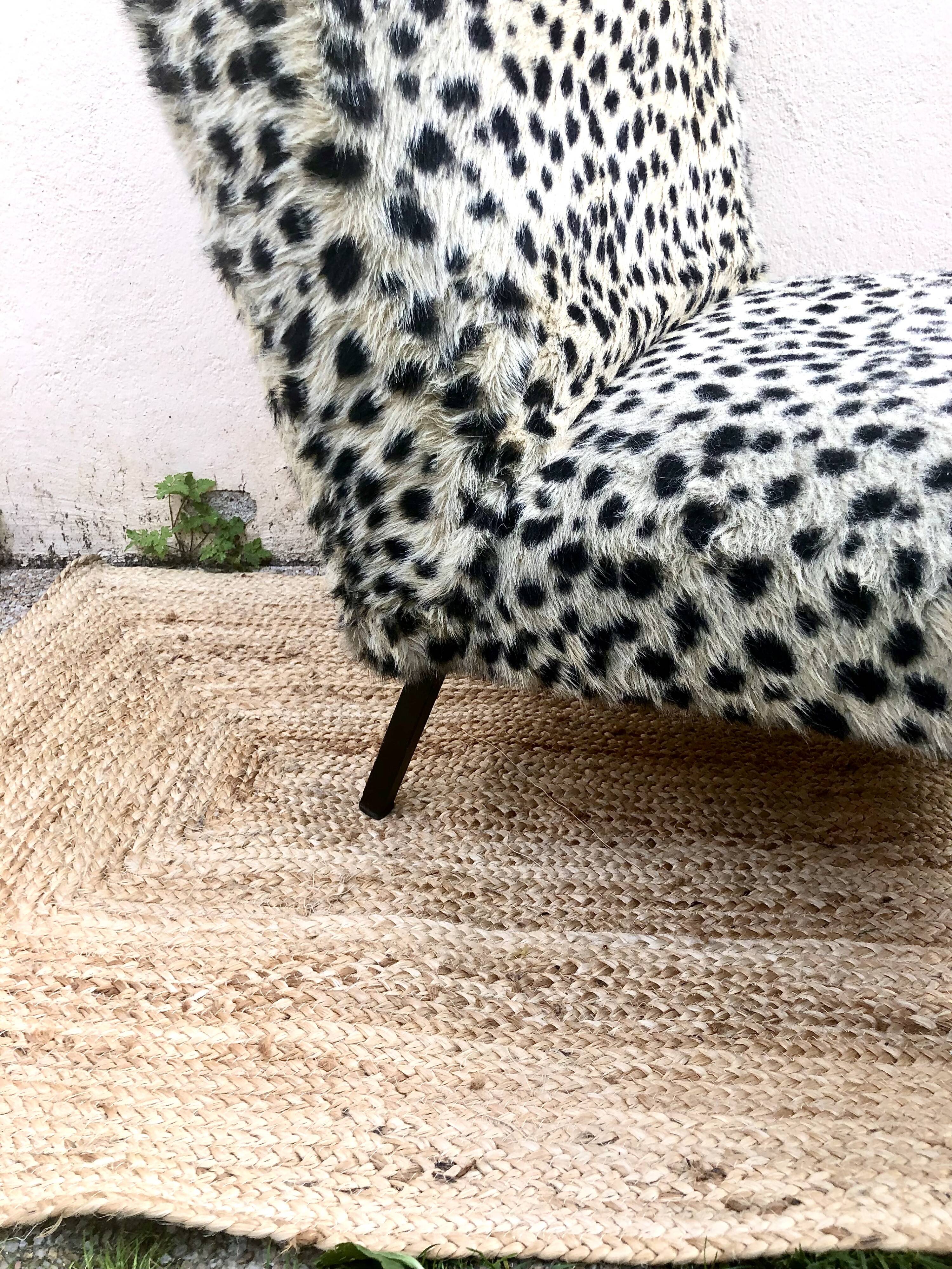 Vintage heater 50's leopard