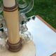 Lampe vintage des années 50 tôle, plexi et bois
