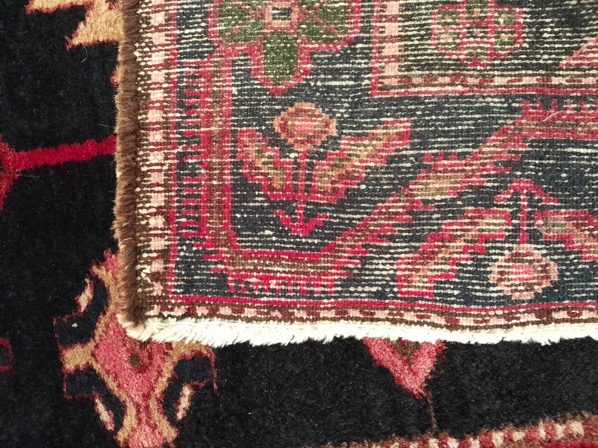 Handmade Persian Hamadan rug 169x109cm