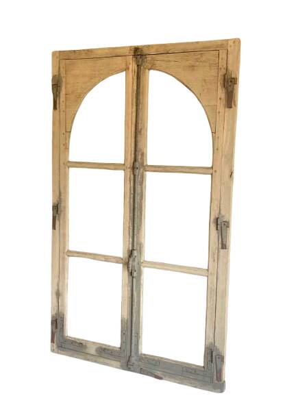 Arched windows in solid oak
