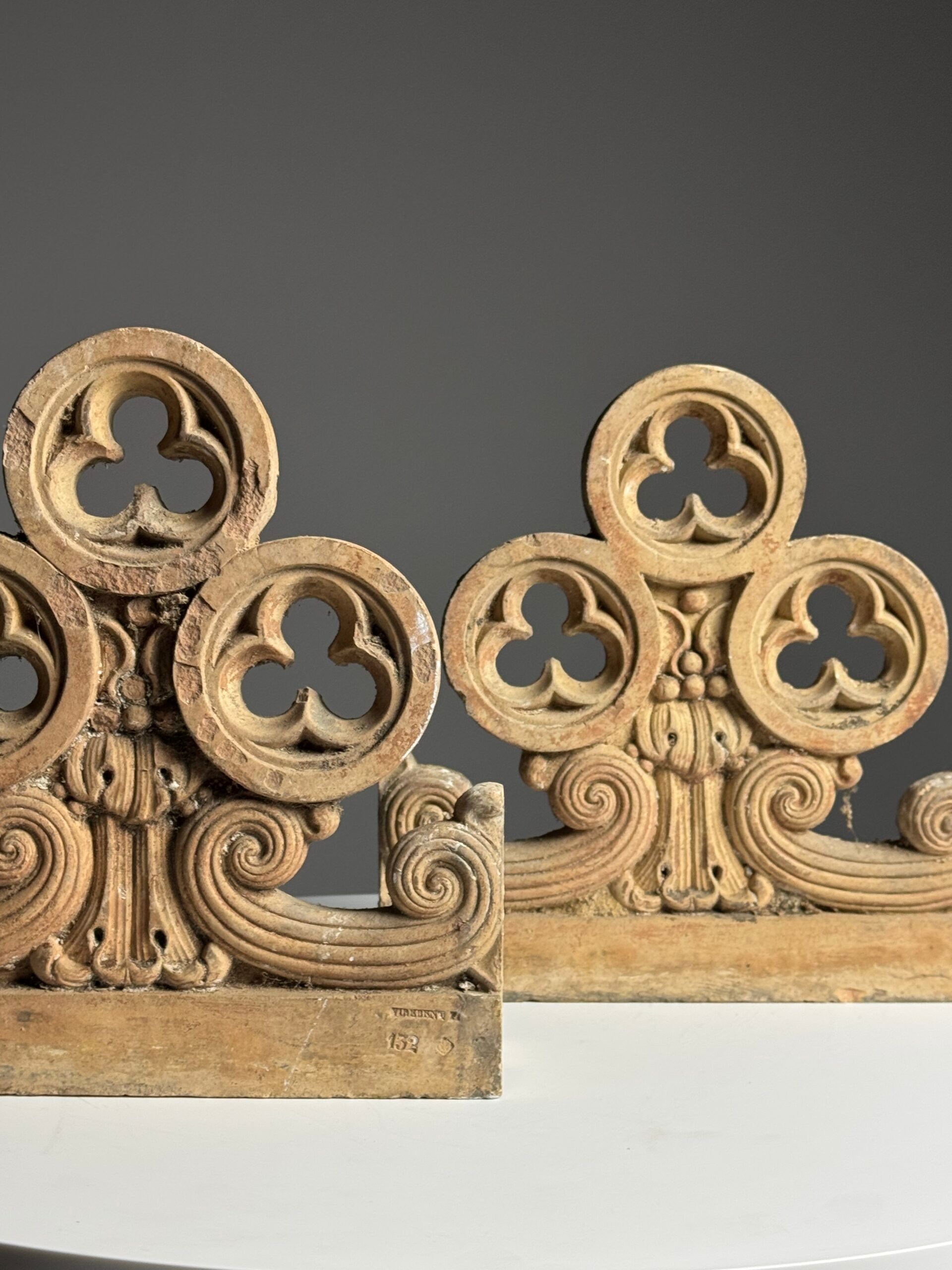 Neogothic terracotta ornaments