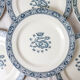 Lot 6 dessert plates François 1st SALINS Iron Earth
