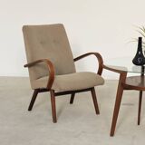 Pair of grey mottled armchairs by Jaroslav Smidek for TON Bystrice