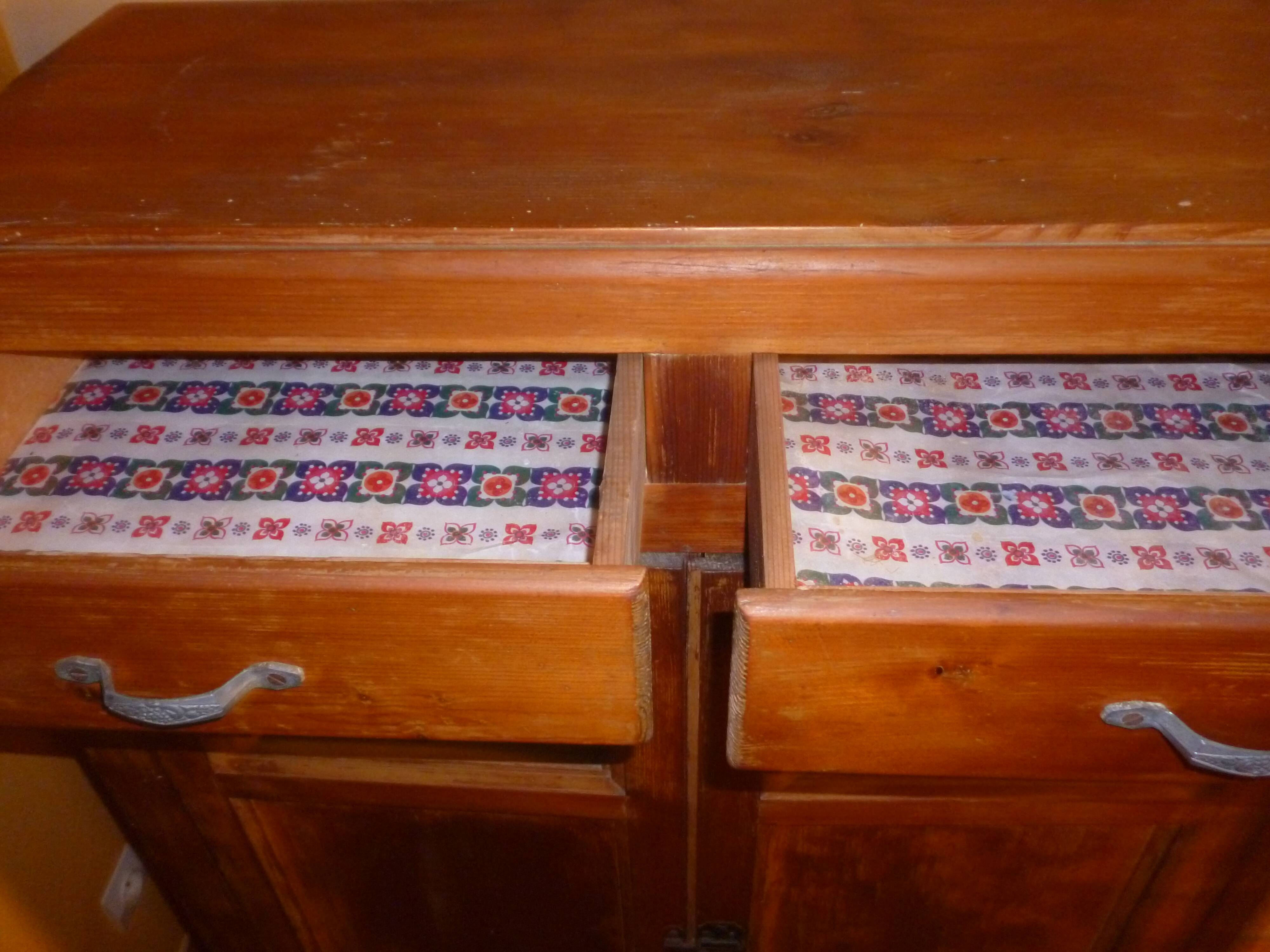 Parisian buffet glazed art deco two drawers
