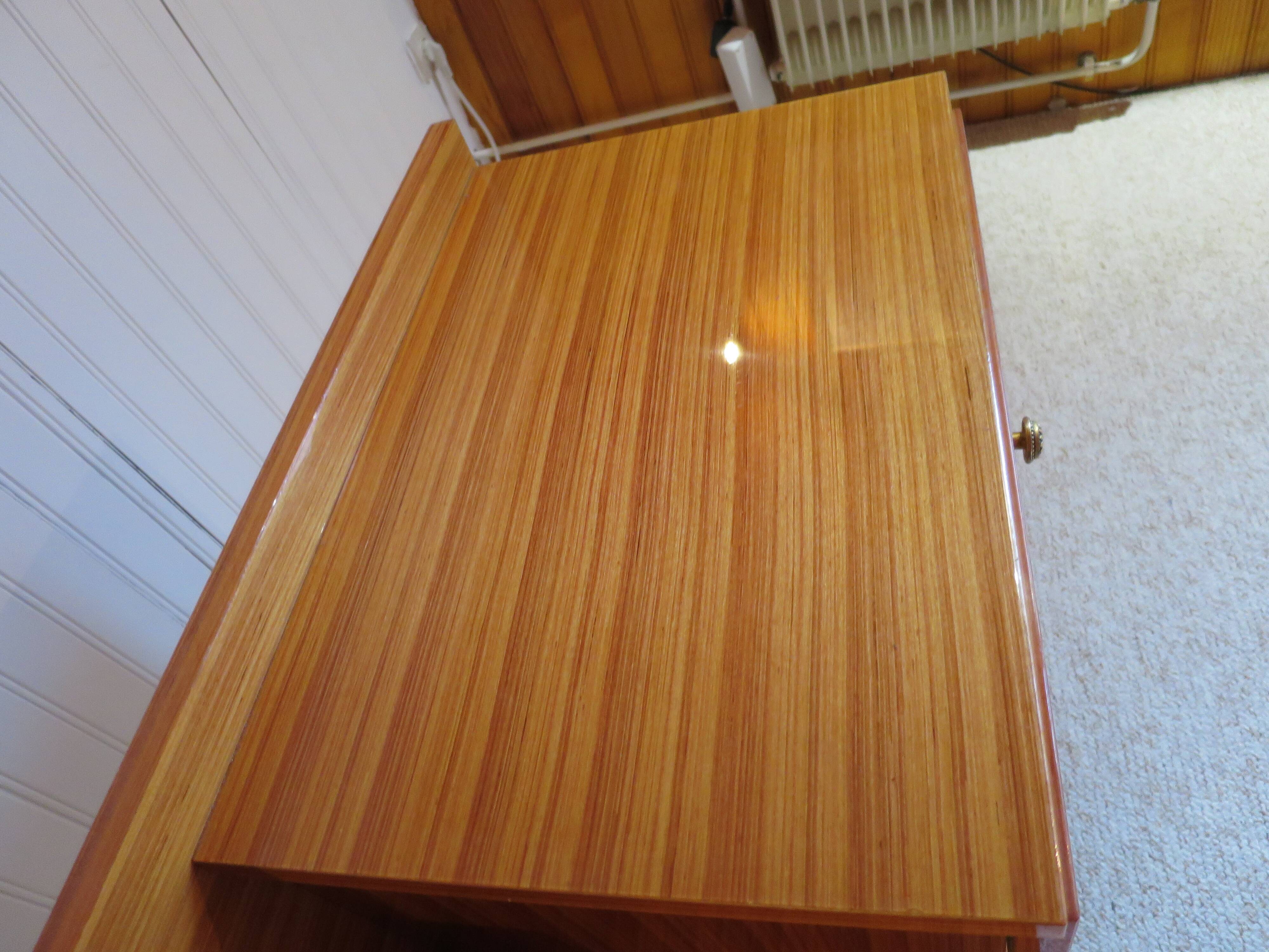 Console dressing table - hall furniture - drawer and mirror - 60s - vintage - modernist