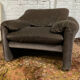 Maralunga armchair and Ottoman by Vico Magistretti 70s