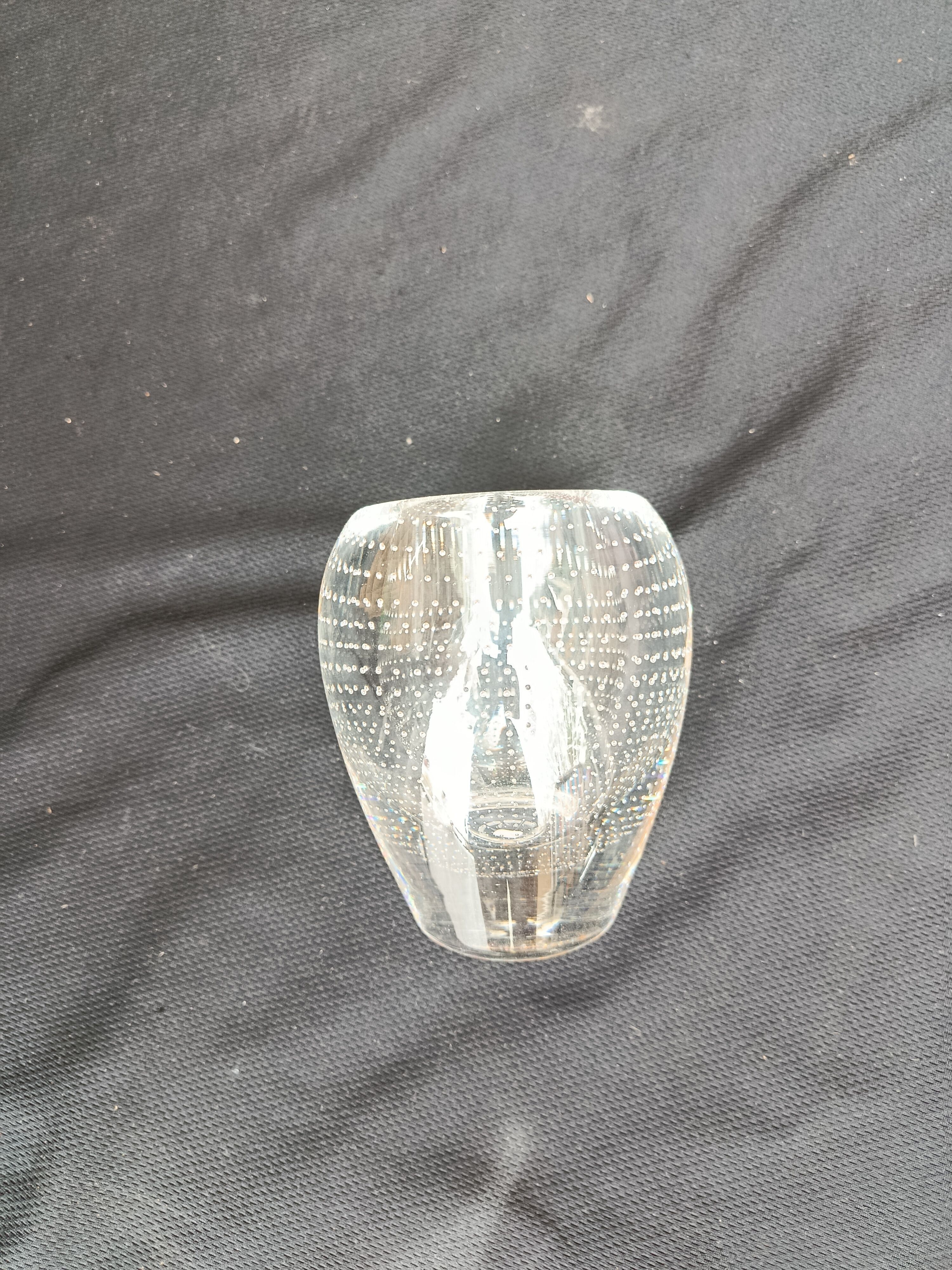 Bubble glass vase