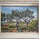 HSP Landscape painting with "Olive trees and broom" by Raymond Goubert + frame