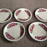 Series of 5 dessert plates