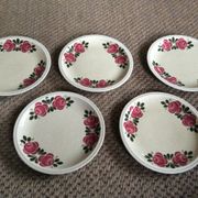 Series of 5 dessert plates