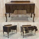 English Chippendale oak desk from the 1930s
