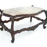 Table avec plateau en marbre, Italie, début du XXe siècle.