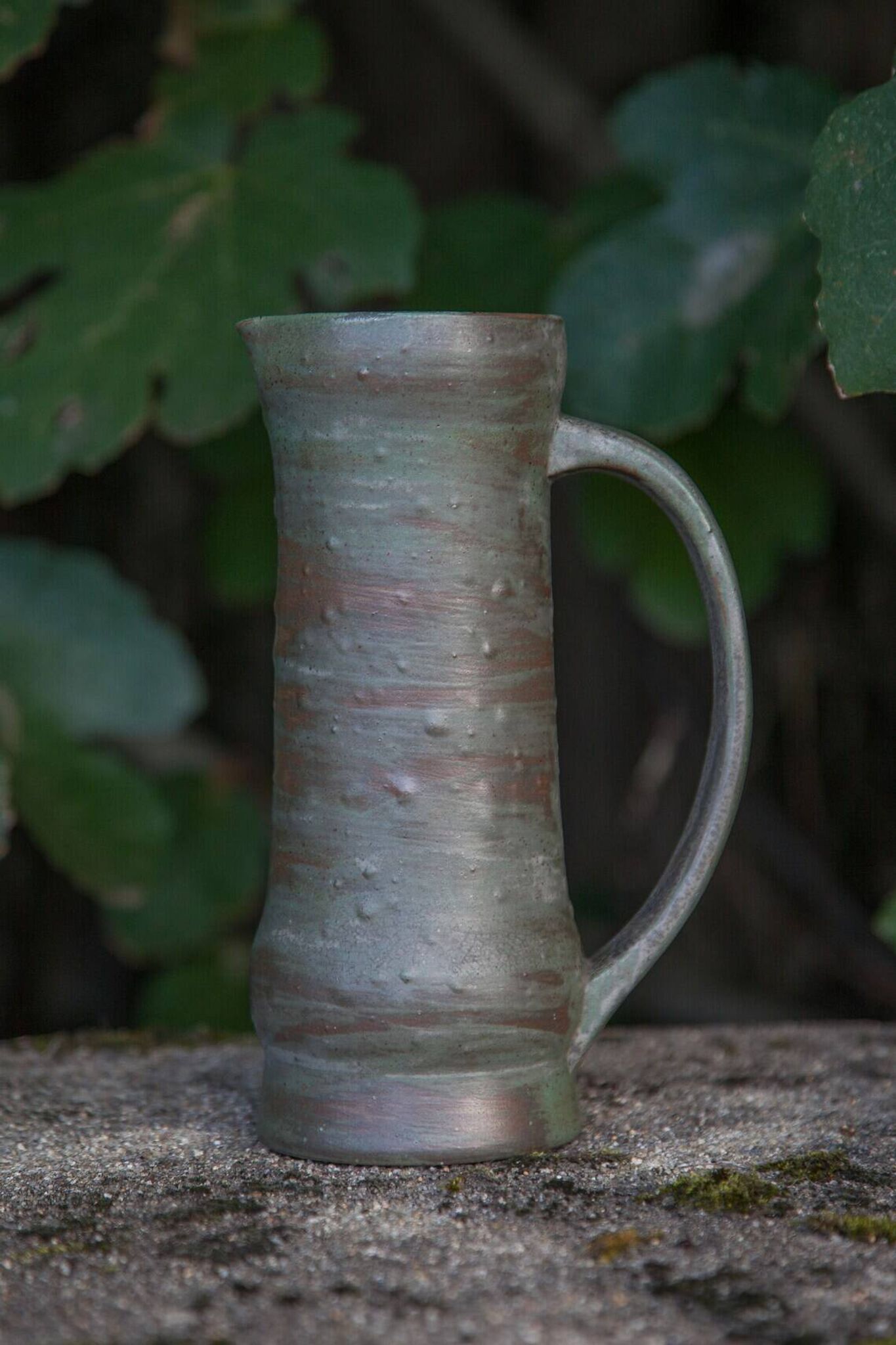 Pichet grès flammé, vase grès flammé, Poterie de Warluis,cruche, cuisine, collection, déco intérieur