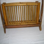 Bamboo folding magazine rack from the 40s - 50s