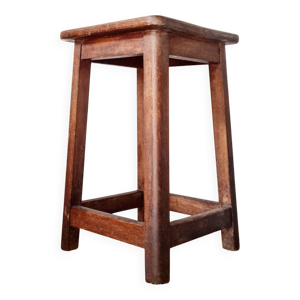 Tabouret de ferme ancien - look