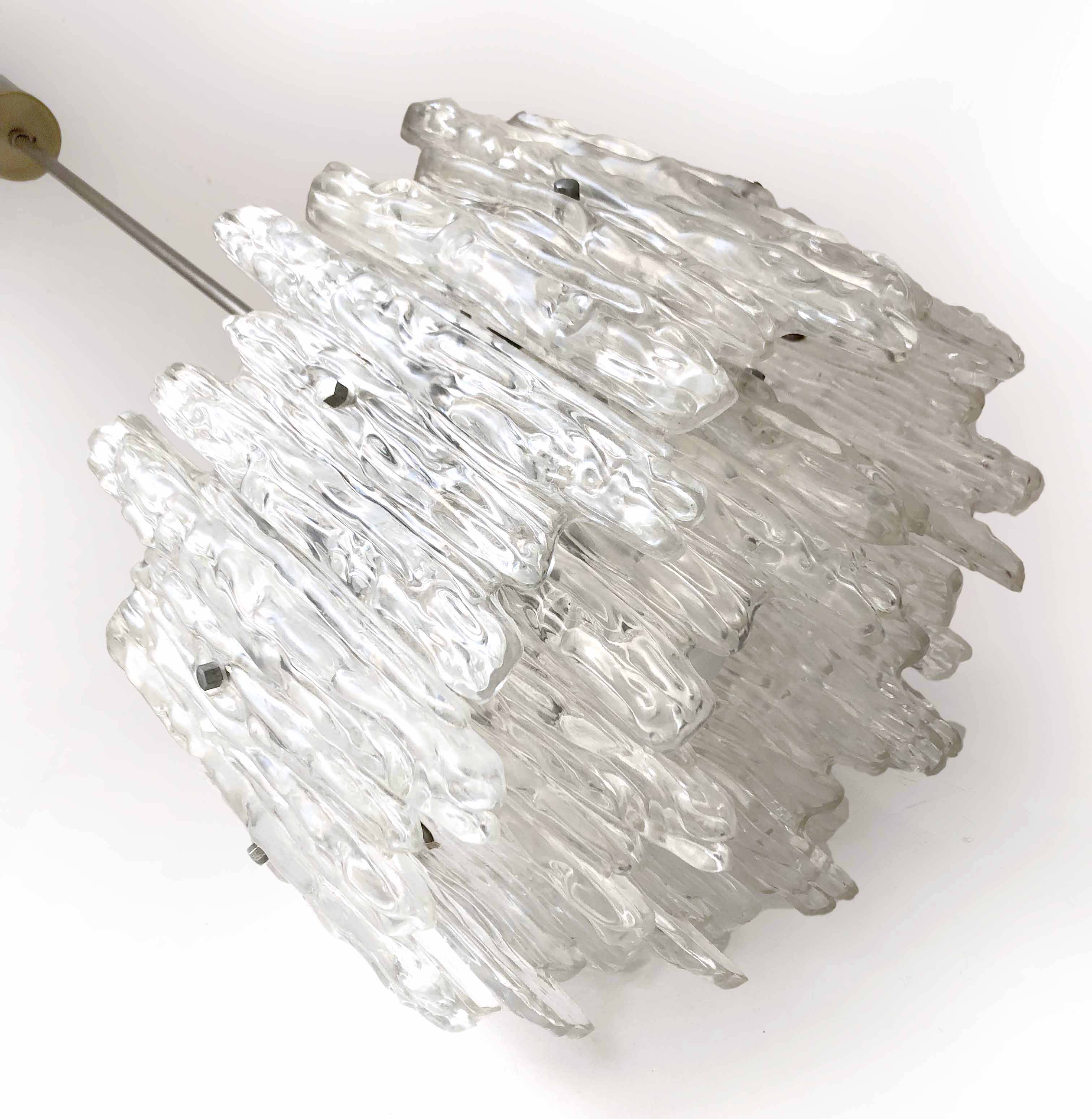Ice frost pendant light by J. T Kalmar