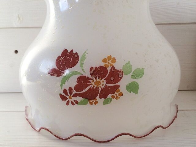 Vintage speckled glass hanging from the 70s