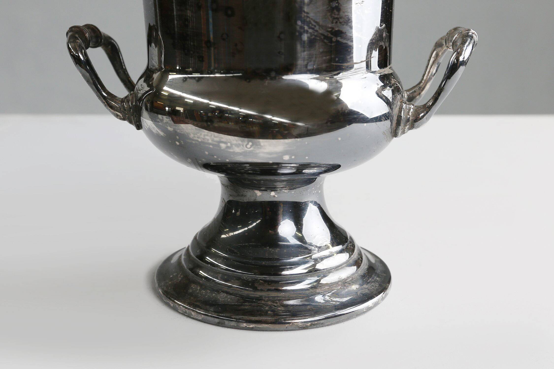 Art Deco Silver plated brass Ice Bucket, France 1900s