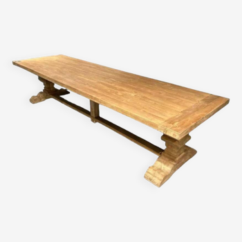 Solid oak monastery table 350 cm