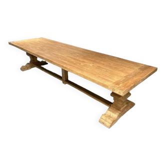 Solid oak monastery table 350 cm