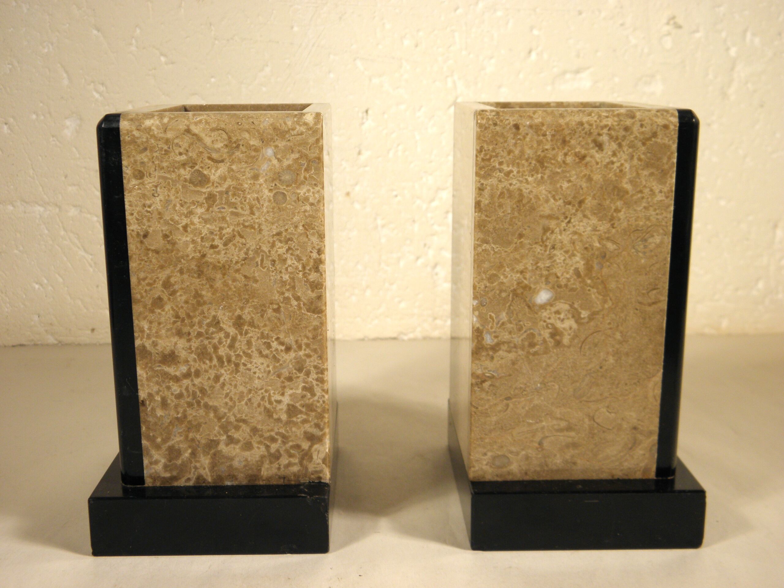 Pair of marble bookends