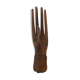Main baguier en bois sculpté