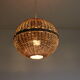 Rattan ball pendant light, 1960s