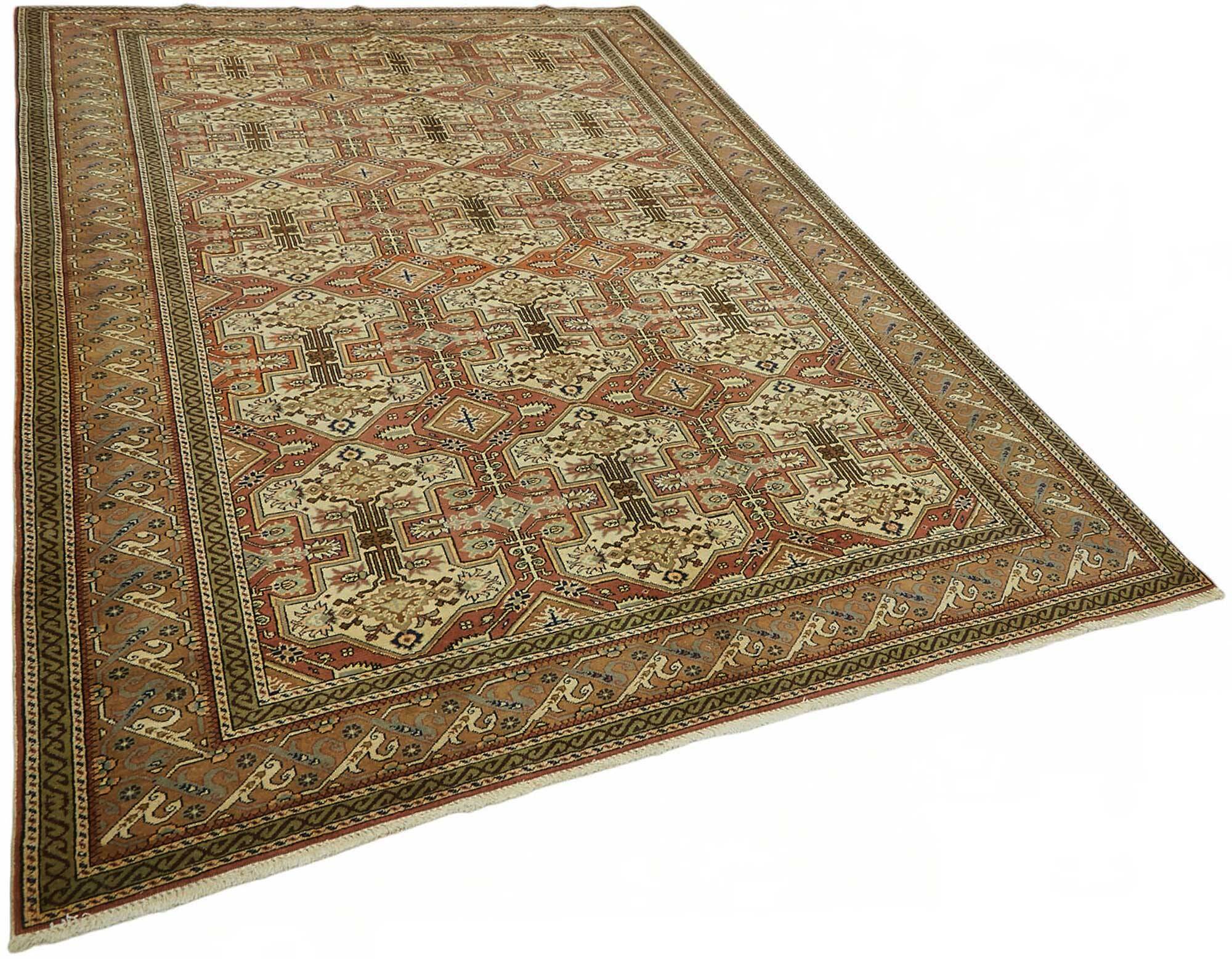 Turkish Wool Vintage Kayseri Rug 196 cm x 288 cm