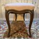 Louis XV style piano bench in pink fabric