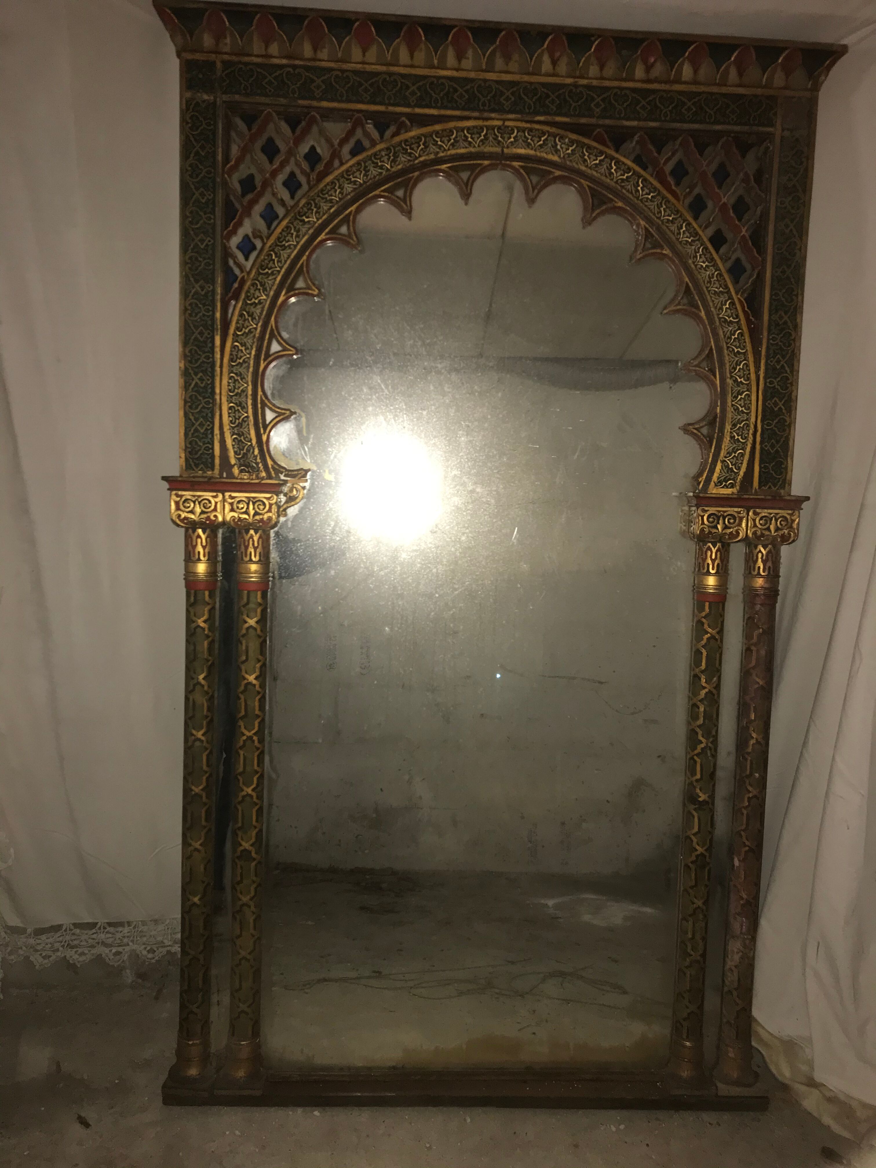 Old Radjastan mirror arch 190x120 cm