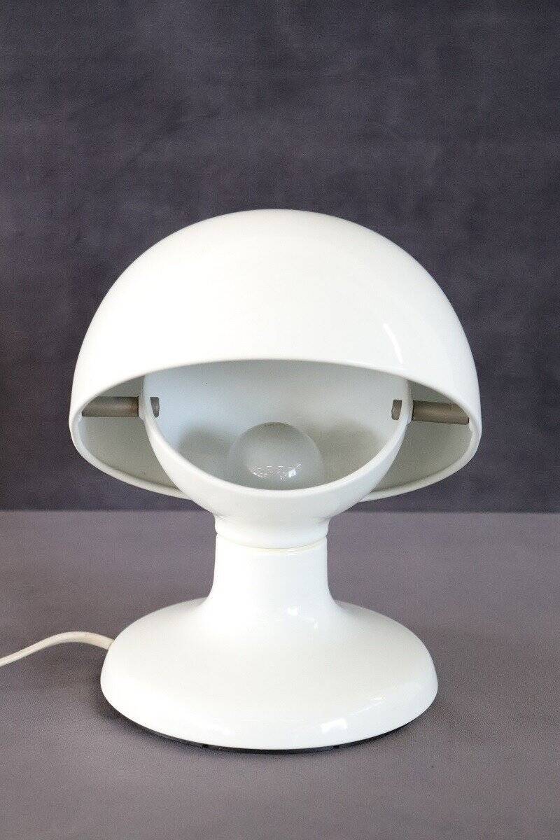 White Metal Table Lamp By Tobia And Afra Scarpa For Flos, 1960s