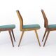 Ensemble de 4 chaises de salle à manger Casala, Allemagne années 1960, chaises en hêtre de style mid-century.