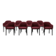 Set of 8 Vitra Softshell Bouroullec chairs